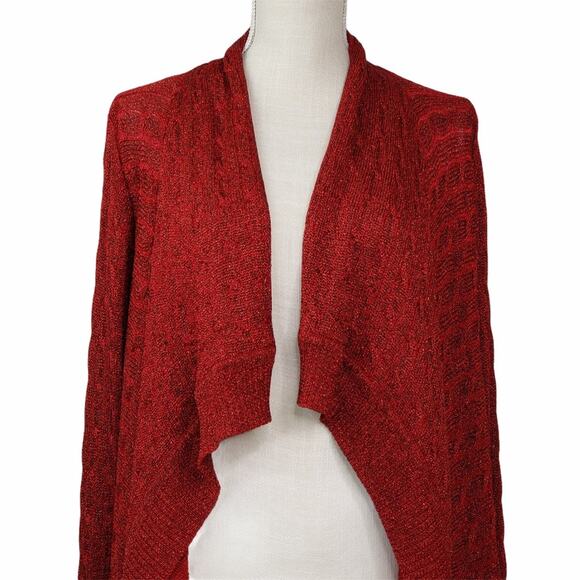 Jones New York Collection Drape Front Cardigan - Picture 4 of 11